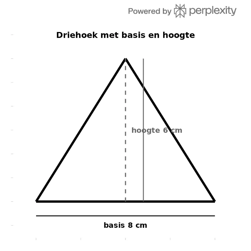 Gelijkzijdige driehoek met drie stippellijnen die de symmetrielijnen tonen.